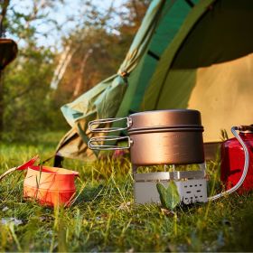 12000W Portable Camping Stove With Cassette Adapter Windproof Burner with Carrying Case