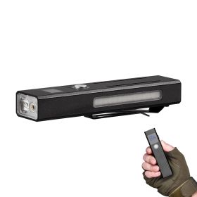 EDC Flat Flashlight, 3-in-1 High Lumens LED Flashlight with Green Beam, IPX4 Waterproof Rechargeable