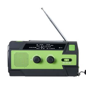 Emergency Weather Radio, 4000mAh Battery, FM/AM/WB/NOAA Alert Solar Hand Crank Emergency Radio, with USB Charging Cable, SOS Alarm and Flashlight