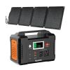 FlashFish 40800mAh Solar Generator with 60W 18V ETFE Portable Solar Panel