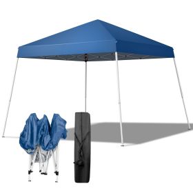 8*8ft Portable Home Use Waterproof Folding Tent Blue
