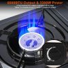 3300W Portable Camping Stove Butane Canister Dual Fuel Burner