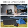 FlashFish 151Wh Solar Generator with 60W 18V ETFE Portable Solar Panel