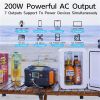 FlashFish 40800mAh Solar Generator with 60W 18V ETFE Portable Solar Panel