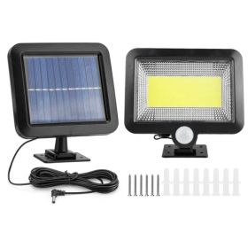 Solar Powered Motion Sensor Wall Lights- LED Beads (Option: Black)