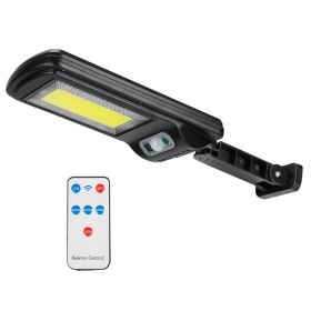 1Pc Solar Powered Motion Sensor Wall Lights Outdoor IP65 Waterproof 3 Modes With Remote Control (Option: 200W)