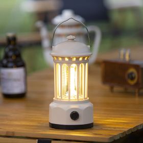 400 Lumens NEW Retro Camping Lanterns (Color: L800B-White)