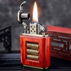 Vintage Trench Lighter,Pure Copper Cool Lighters,Reusable Windproof Antique Lighter,Soft Flame Kerosene Lighters for Collection Decorative Gift ( (Model: C)
