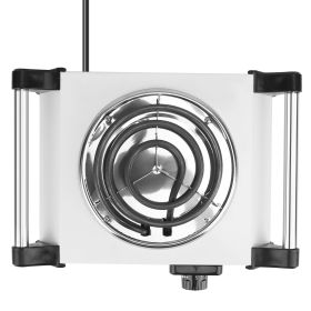 2000W Electric Single And Dual Burner Portable Coil Heating Hot Plate (Color: Silver, size: Single)
