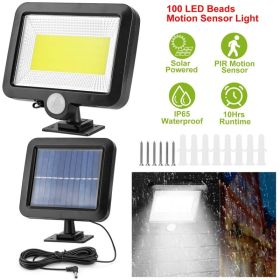 Solar Powered Motion Sensor Wall Light (Option: 1Pc Black)