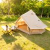 13.1FT Oxford Bell Tent for Family Camping Spacious Yurt Tent with Stove Jack
