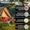 Screw in Tent Stakes orange-10pack