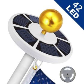42 LED Solar Flag Pole Light- Adjustable (Option: White)